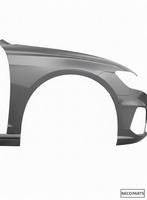 AUDI A8 D5 ZIJSCHERM SNIJDEEL RECHTS KLEUR LX7H ORIGINEEL, Arrière, -, Haillon arrière, Audi