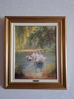 Schilderij met zwanen, Antiek en Kunst, Ophalen