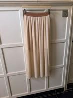 Marie Mero lange plissé rok,maat 38,Nieuw te koop., Kleding | Dames, Rokken, Maat 38/40 (M), Beige, Ophalen of Verzenden, Onder de knie