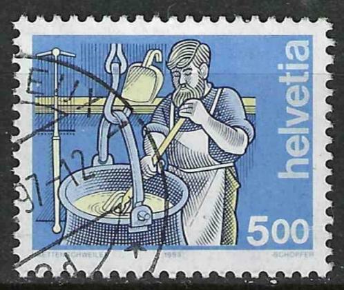 Zwitserland 1993 - Yvert 1434 - De Kaasmaker (ST), Postzegels en Munten, Postzegels | Europa | Zwitserland, Gestempeld, Verzenden