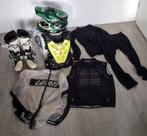 Partij motorcross kleding L laarzen helm regenjas bodywarmer, Motoren, Motorcrosskleding, Heren, Tweedehands
