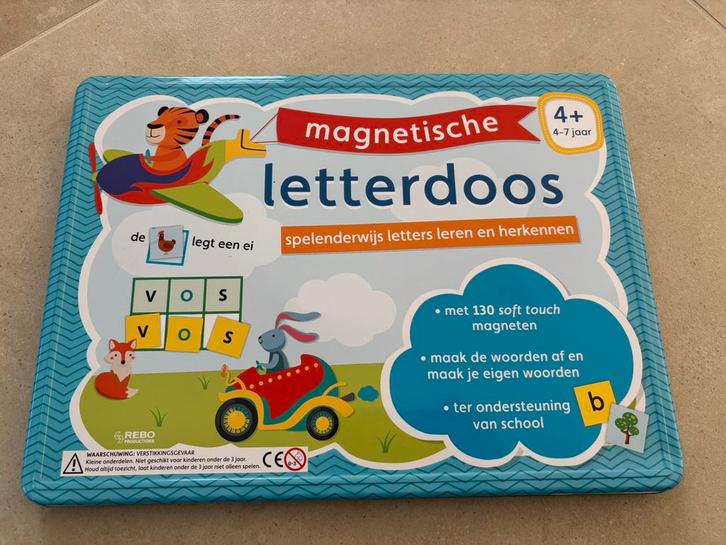 Magnetische letterdoos, Kinderen en Baby's, Speelgoed | Educatief en Creatief, Gebruikt, Ophalen