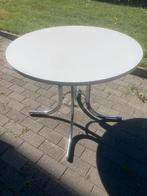 Ronde witte tafel, Huis en Inrichting, Ophalen, Gebruikt