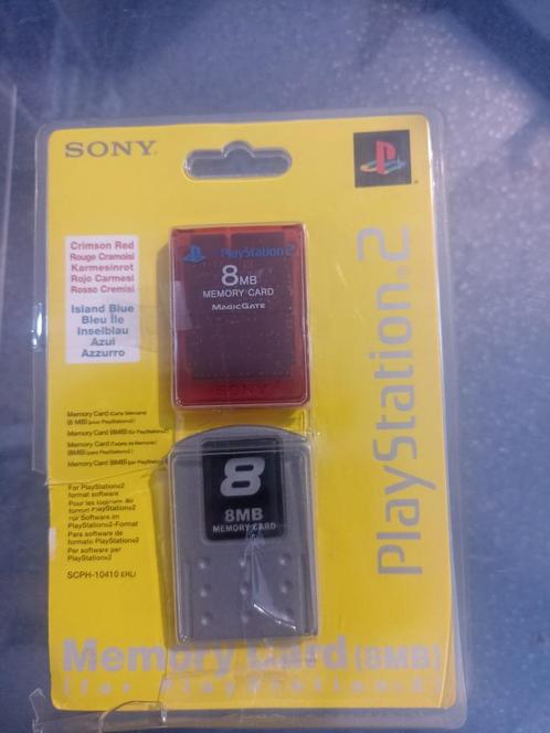 set PlayStation 2  PS2 memory card geheugen kaart 8 gb, Games en Spelcomputers, Spelcomputers | Sony Consoles | Accessoires, Gebruikt