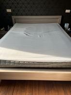 Bed 160x200 met 2 lattenbodems, 2 nachtkastjes en ladenkast, Huis en Inrichting, Ophalen, Gebruikt, Tweepersoons, Modern landelijk