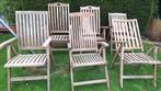 tuinstoelen, Tuin en Terras, Tuinstoelen, Ophalen, Gebruikt, Hout, Stapelbaar
