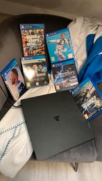 PS4 Met of zonder games (zelf te kiezen) en twee controllers, Met 2 controllers, Ophalen of Verzenden, Met games, Slim