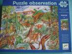 Puzzel Observation Dinosaurussen Djeco 100 stukken, Enfants & Bébés, Enlèvement ou Envoi
