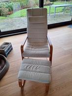 Ikea relax met voetenbank gratis, Huis en Inrichting, Fauteuils, Ophalen, Gebruikt, Stof