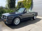 BMW E30 Cabriolet '92, Cuir, Noir, Carnet d'entretien, Propulsion arrière