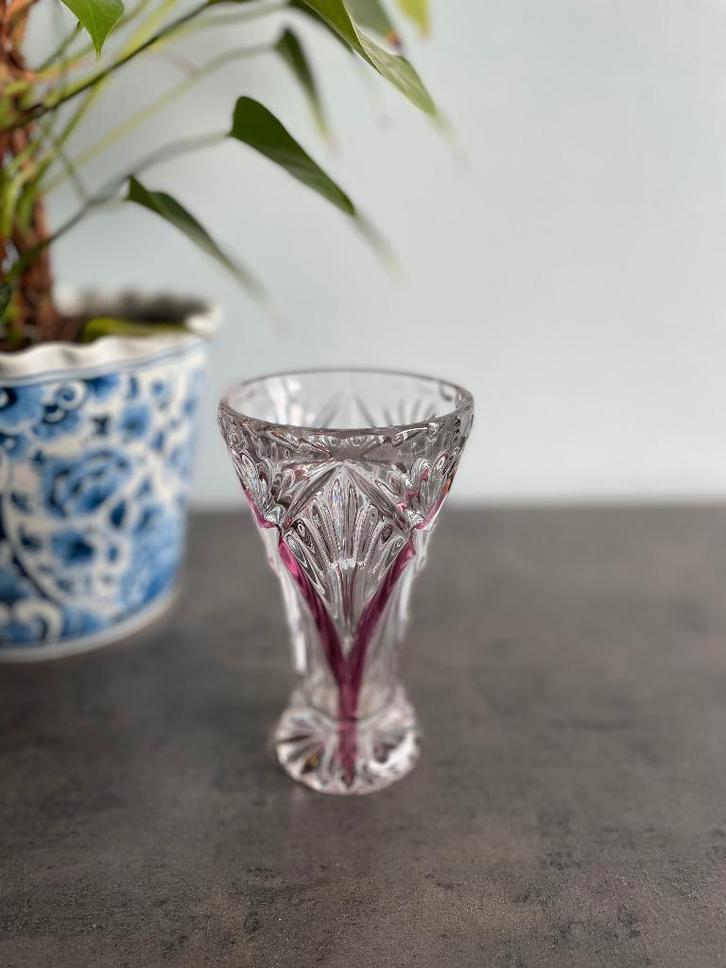 Vintage Anna Hütte loodkristallen vaas, Antiek en Kunst, Antiek | Glaswerk en Kristal, Ophalen