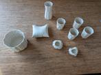 [UITVERKOOP] 58 handgemaakte porseleinen potjes, Antiek en Kunst, Ophalen