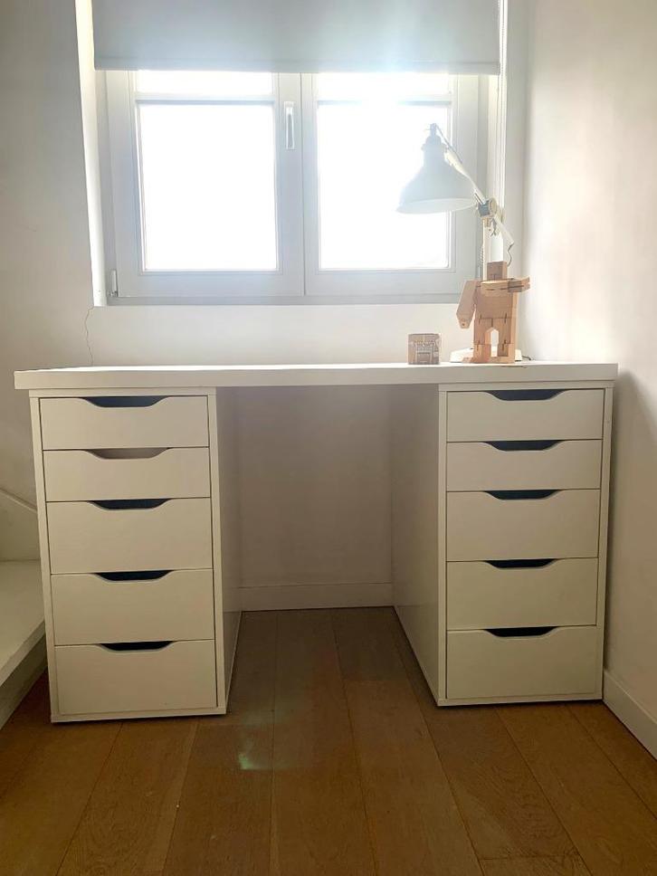 bureau / ladeblok IKEA, Huis en Inrichting, Bureaus, Zo goed als nieuw, Bureau, Ophalen