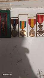 5 Belgische militaire medailles, Verzamelen, Militaria | Algemeen, Ophalen of Verzenden