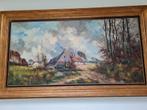 J.J.Foulon ancienne ferme en toile de paysage. 120x60 +, Enlèvement