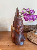 Buste en bois femme africaine ( lourd ), Enlèvement ou Envoi, Utilisé