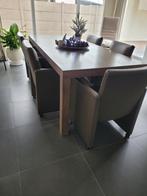 Eettafel olijf 2.20mx1m Hout, Huis en Inrichting, Tafels | Eettafels, Ophalen, Gebruikt, 100 tot 150 cm, Vijf personen of meer