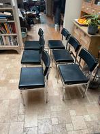 Vintage chrome leren stoelen, Verzamelen, Retro, Ophalen of Verzenden, Huis en Inrichting