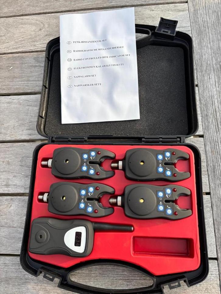 Nieuwe set beetmelders met afstandbediening, Watersport en Boten, Hengelsport | Karpervissen, Nieuw, Ophalen of Verzenden