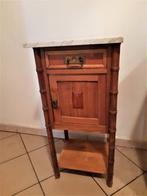 vintage retro nachtkastje met marmer blad 82x40x34 cm, Antiek en Kunst, Ophalen