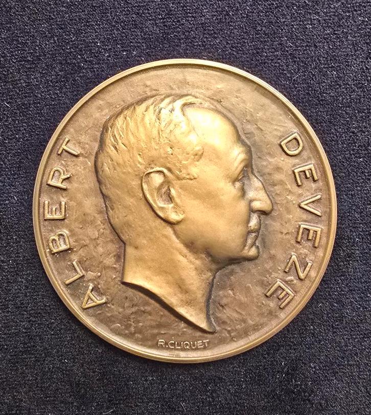 Medaille 250ex Cliquet 1952 Fonson brons Belgisch parlement, Postzegels en Munten, Munten | Nederland, Ophalen of Verzenden