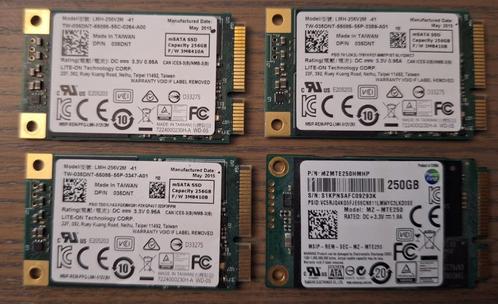 4 x 250GB mSATA SSDs, Informatique & Logiciels, Disques durs, Enlèvement ou Envoi