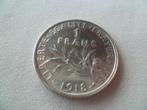muntstuk 1 Franse franc 1918, Postzegels en Munten, Munten | Europa | Niet-Euromunten, Frankrijk, Zilver, Ophalen of Verzenden