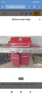 Barbecue au Gaz rouge avec bonbonne, Ophalen, Gebruikt