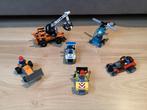 Lego 6 véhicules avec figurines hélicoptère, police, tracteu, Enfants & Bébés, Enlèvement ou Envoi, Comme neuf, Lego