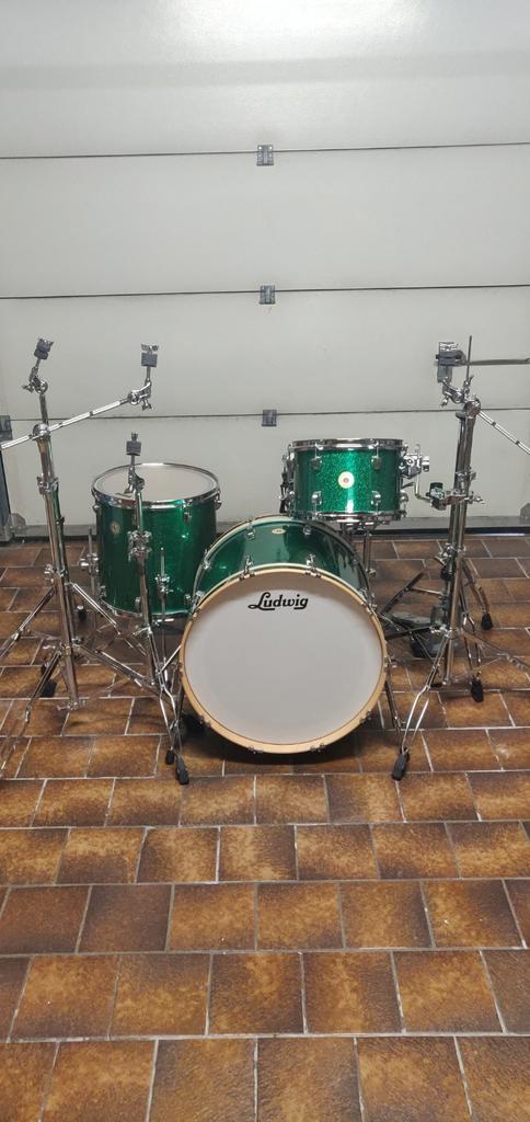 Ludwig Continental drumset met Ludwig hardware., Musique & Instruments, Batteries & Percussions, Ludwig, Enlèvement