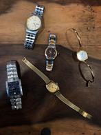 Lot 5 vintage horloges, Handtassen en Accessoires, Horloges | Antiek, Ophalen of Verzenden