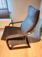 Zwart/bruine schommelstoel, Huis en Inrichting, Stoelen, Ophalen, Gebruikt, Zwart, Eén