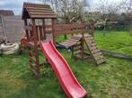 Speeltoren met glijbaan en loopbrug, Kinderen en Baby's, Speelgoed | Buiten | Speeltoestellen, Ophalen, Gebruikt, Loopbrug