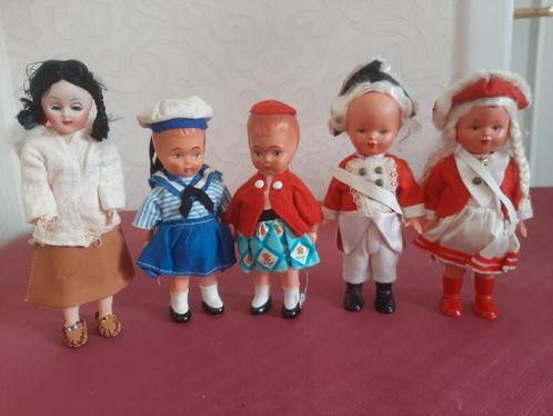 Lot van 5 Vintage popjes, Verzamelen, Poppenhuizen en Toebehoren, Gebruikt, Decoratie, Ophalen of Verzenden