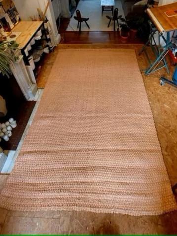 Tapis tissé en jute XL 300 x 200 cm