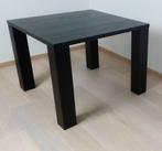 table à manger carrée avec pieds carrés réglables - ébène, 50 à 100 cm, Modern ebbenhout, 50 à 100 cm, Enlèvement