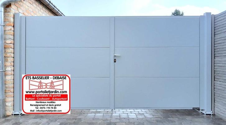 Barrière portail Colarus 4 double battant manuel ou motorisé, Doe-het-zelf en Bouw, Raamkozijnen en Schuifdeuren, Nieuw, Ophalen