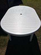 Tuintafel, Tuin en Terras, Tuintafels, Ophalen, Gebruikt, Ovaal, Kunststof