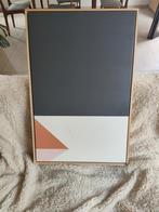 modernistisch abstract schilderij met houten kader, Ophalen