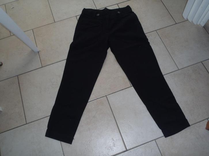 zwarte broek maat 36, Kleding | Dames, Broeken en Pantalons, Zo goed als nieuw, Maat 36 (S), Zwart, Lang, Ophalen of Verzenden