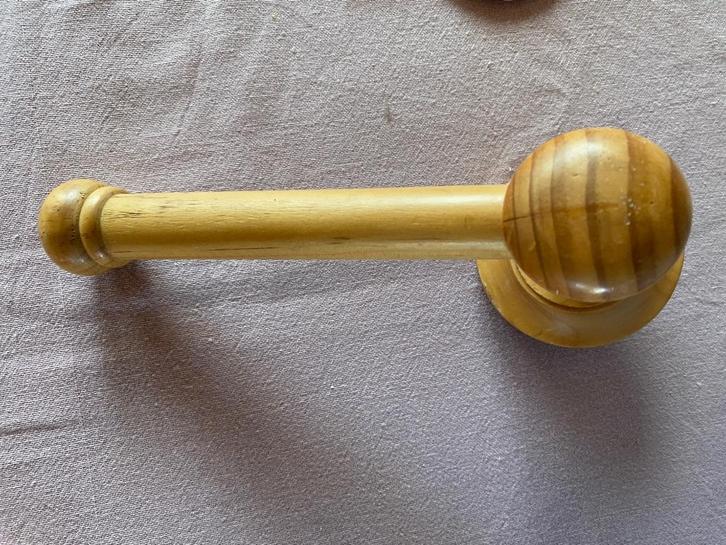 Stevige lichte houten servethouder of toiletrolhouder, Huis en Inrichting, Woonaccessoires | Overige, Gebruikt, Verzenden