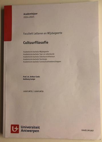 Handboek Cultuurfilosofie, Enlèvement, Neuf
