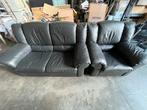 3 + 2 + 1 zit lederen zetel, Huis en Inrichting, Ophalen, Zo goed als nieuw