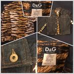 Vintage denim jacket Dolce & Gabanna Ittierre  animal print, Kleding | Dames, Dolce & Gabbana, Ophalen of Verzenden, Zo goed als nieuw