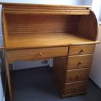 Massief houten bureau met rolluik, Huis en Inrichting, Ophalen, Gebruikt, Klassiek