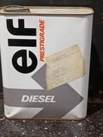 Vintage olieblik Elf diesel, Ophalen of Verzenden, Gebruikt, Verpakking