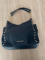 Michael kors  donkerblauwe leren handtas met gouden studs, Handtassen en Accessoires, Tassen | Damestassen, Ophalen of Verzenden
