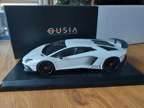 Kyosho Ousia Lamborghini Aventador LP570 4 wit, Hobby en Vrije tijd, Modelauto's | 1:18, Zo goed als nieuw, Kyosho, Ophalen of Verzenden