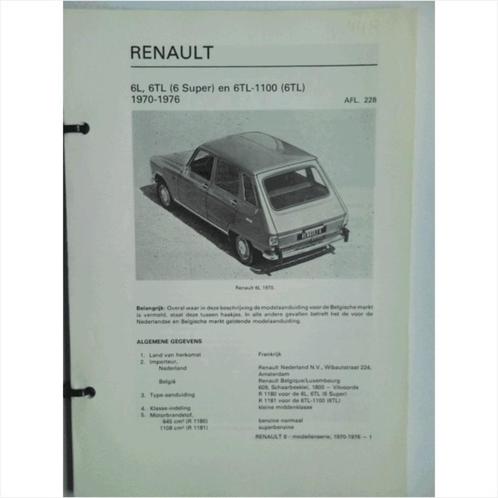 Renault 6 Vraagbaak losbladig 1970-1976 #1 Nederlands, Livres, Autos | Livres, Utilisé, Renault, Enlèvement ou Envoi
