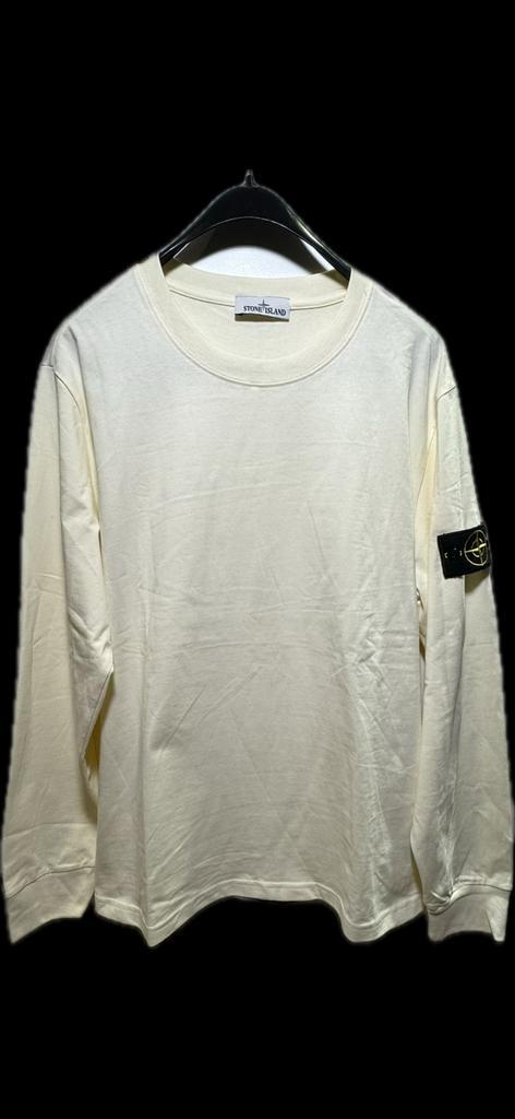 Stone Island longsleeve, Kleding | Heren, Truien en Vesten, Zo goed als nieuw, Maat 56/58 (XL), Beige, Ophalen of Verzenden
